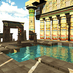 Image showing Egyptian temple