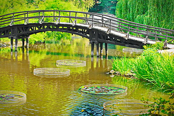 Image showing Traditional japanese bridge