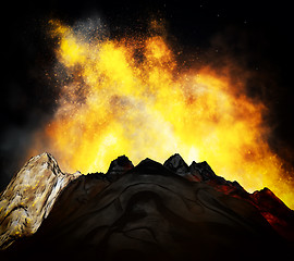 Image showing Volcanic eruption