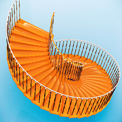 Image showing Spiral stairs