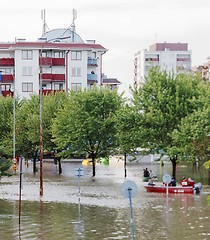 Image showing Flooded city