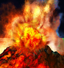 Image showing Volcanic eruption