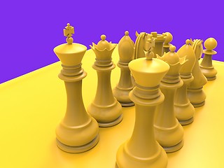 Image showing Chess piecies