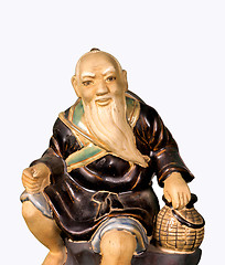 Image showing Buddhist monk statue