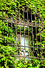 Image showing Barred window