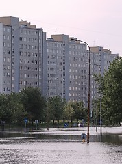 Image showing Flooded city