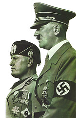 Image showing GERMANY, circa 1943: Benito Mussolini and Adolf Hitler shown on 