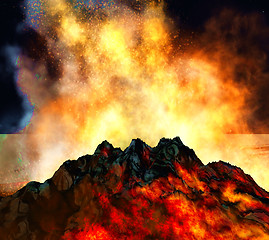 Image showing Volcanic eruption