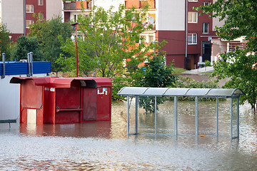 Image showing Flooded city