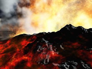 Image showing Volcanic eruption