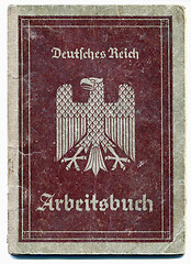 Image showing German vintage EMPLOYMENT RECORD -WORK CERTIFICATE