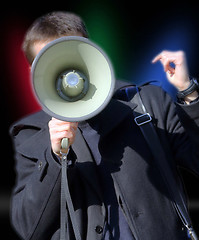 Image showing Man shouting