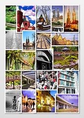 Image showing European city in collage