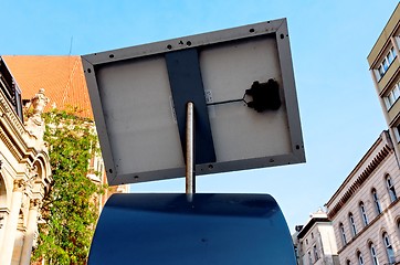 Image showing building and solar power panel