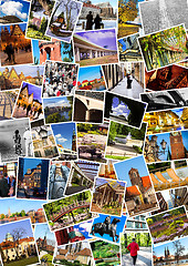 Image showing European city in collage