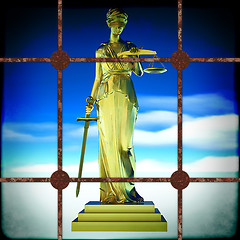 Image showing Themis behind bars