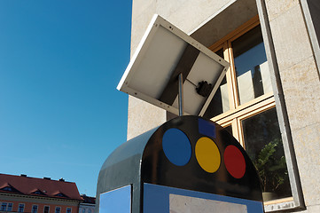 Image showing building and solar power panel