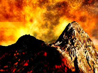 Image showing Volcanic eruption