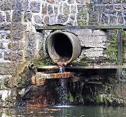 Image showing Sewage pipe