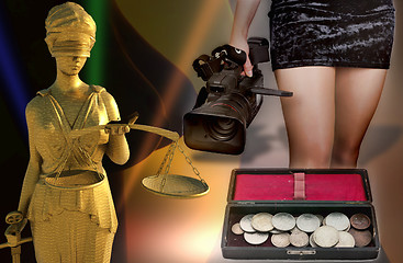 Image showing Themis in court