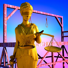 Image showing Themis in court