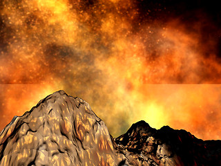 Image showing Volcanic eruption