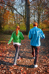 Image showing Young Couple in Forest