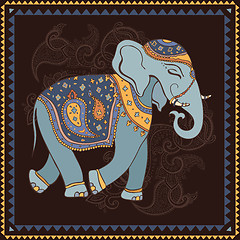 Image showing Elephant. Indian style.