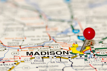 Image showing madison pin on the map