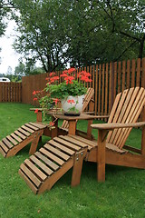 Image showing Garden patio