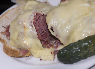 Image showing corn beef reuben sandwich