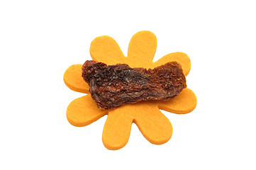 Image showing Dried tomatoes and felt decoration