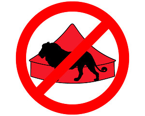 Image showing Lion in circus prohibited