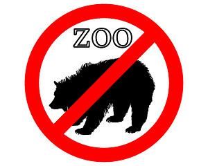 Image showing Grizzly in zoo prohibited