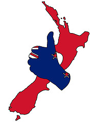 Image showing New Zealand hand signal