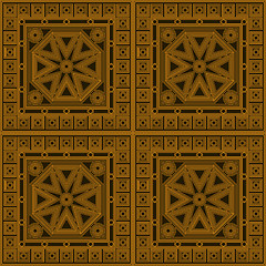 Image showing Seamless geometric golden pattern