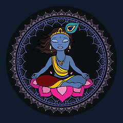 Image showing Hindu God Krishna.