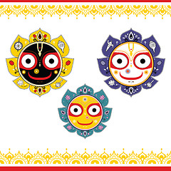 Image showing Jagannath. Indian God of the Universe.