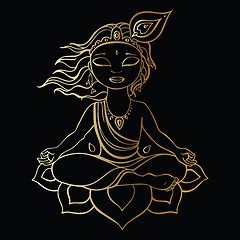 Image showing Hindu God Krishna.