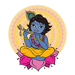 Image showing Hindu God Krishna.