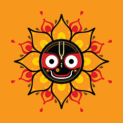 Image showing Jagannath. Indian God of the Universe.