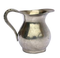 Image showing Old pewter jug