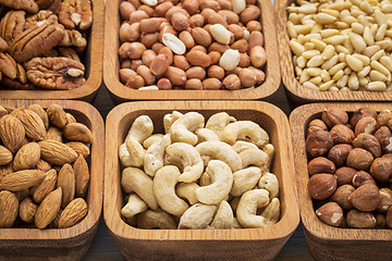 Image showing cashew and other nuts abstract