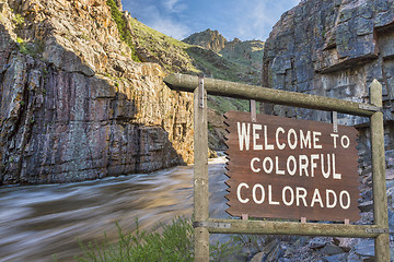 Image showing Colorado welcome sign