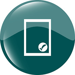 Image showing Edit document sign icon. Edit content button. Modern UI website button