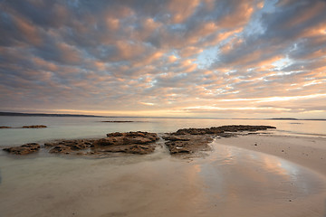 Image showing Sunrise Scottish Rocks Australia