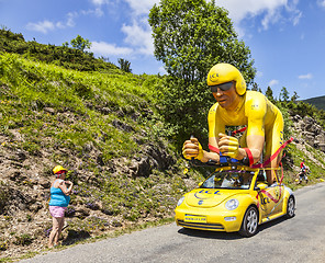 Image showing Publicity Caravan in Pyrenees