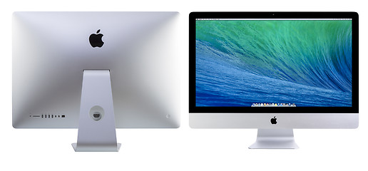 Image showing New iMac 27 With OS X Mavericks.