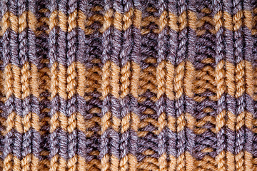 Image showing striped knitted texture