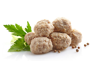 Image showing fresh juicy meatballs